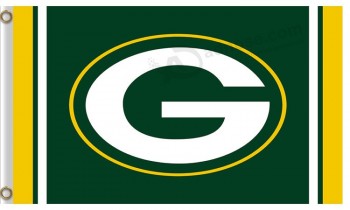 Custom high-end NFL Green Bay Packers 3'x5' polyester flags capital G
