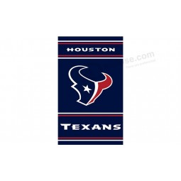 Großhandelsgewohnheit nfl Houstan Textans 3'x7 Polyester kennzeichnet vertikal