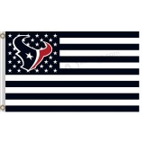 Wholesale custom NFL Houstan Textans 3'x7' polyester flags stars stripes