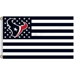 Wholesale custom NFL Houstan Textans 3'x7' polyester flags stars stripes