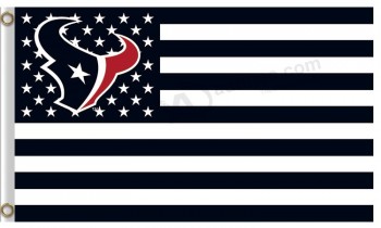 Wholesale custom NFL Houstan Textans 3'x7' polyester flags stars stripes