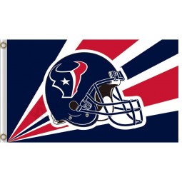 Al por mayor personalizado nfl houstan textans 3'x7 'poliéster banderas rayos radiactivos