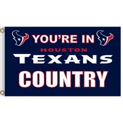 批发定制nfl houstan textans 3'x7'涤纶旗德州人