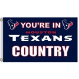 Großhandelsgewohnheit nfl Houstan Textans 3'x7 Polyester kennzeichnet Texas-Land