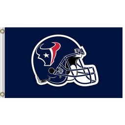 批发定制nfl houstan textans 3'x7'涤纶旗帜头盔