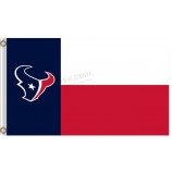 En gros personnalisé nfl houstan textans 3'x7 'conception de drapeaux en polyester