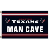 Großhandel hoch-End nfl houstan textans 3'x7 'polyester fahnen mann höhle