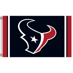 Wholesale high-end NFL Houstan Textans 3'x7' polyester flags logo