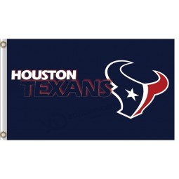 Wholesale high-end NFL Houstan Textans 3'x7' polyester flags team name and logo