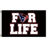 Großhandel hoch-Ende nfl Houstan Textans 3'x7 'Polyesterflaggen für das Leben