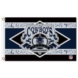 All'ingrosso nfl dallas cowboys 3'x5 'poliestere bandiere retro