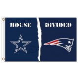Nfl dallas cowboys 3'x5'涤纶旗帜分为爱国者