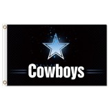 Venta al por mayor nfl dallas cowboys 3'x5 'banderas de poliéster cielo estrellado