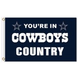 Groothandel nfl dallas cowboys 3'x5 'polyester vlaggen cowboys land
