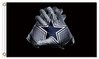 NFL Dallas Cowboys 3'x5' polyester flags gloves for custom sale