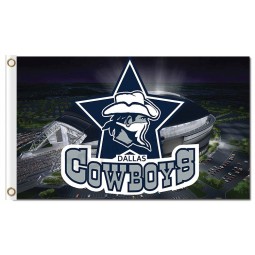 NFL Dallas Cowboys 3'x5' polyester flags stadium outside for custom sale