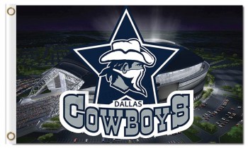 NFL Dallas Cowboys 3'x5' polyester flags stadium outside for custom sale
