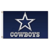 Nfl dallas cowboys 3'x5 'bandeiras de poliéster para venda personalizada