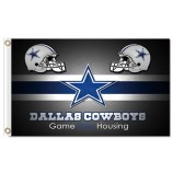 Nfl dallas cowboys 3'x5 'poliéster bandeiras jogo dia habitação para venda personalizada