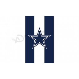 NFL Dallas Cowboys 3'x5' polyester flags vertical bar for custom sale