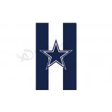 Nfl dallas cowboys 3'x5 'poliéster bandeiras barra vertical para venda personalizada