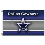 Nfl dallas cowboys 3'x5 'polyester fahnen grau und lila für benutzerdefinierte verkauf