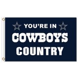 Nfl dallas cowboys 3'x5 'polyester vlaggen cowboys land voor aangepaste verkoop