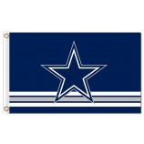 оптовые таможенные высокого качества nfl dallas cowboys 3'x5 'полиэфирные флаги логотипа за стикеры для пользовательской продажи