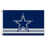 Groothandel custom hoge kwaliteit nfl dallas cowboys 3'x5 'polyester vlaggen logo over stirpes voor custom koop