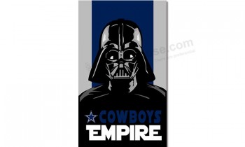 Groothandel custom nfl dallas cowboys 3'x5 'polyester vlaggen imperium voor custom verkoop