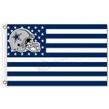 NFL Dallas Cowboys 3'x5' polyester flags helmet stars stripes for custom sale