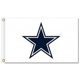 Nfl dallas cowboys 3'x5 'poliéster bandeiras logotipo para venda personalizada