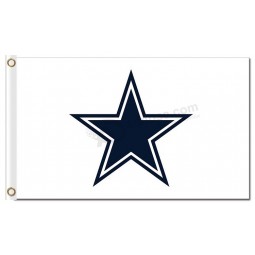 Nfl dallas cowboys logo de banderas de poliéster 3'x5 'para venta personalizada