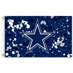 Nfl dallas cowboys 3'x5 'полиэфирные флаконы с чернилами для индивидуальной продажи