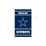 Nfl dallas cowboys 3'x5'涤纶旗帜标志，团队名称为定制销售