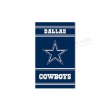 Nfl dallas cowboys 3'x5 'poliéster bandeiras logotipo com nome da equipe para a venda personalizada