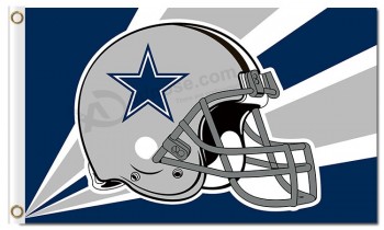 Nfl Dallas Cowboys 3'x5 'Polyester Fahnen Helm radioaktive Strahlen für den Sonderverkauf