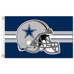 Nfl dallas cowboys 3'x5 'poliéster bandeiras capacete para venda personalizada