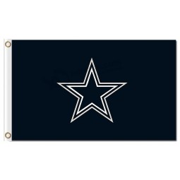 Nfl dallas cowboys 3'x5 'полиэфирные флаги логотип темные для пользовательской продажи