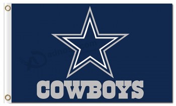 Nfl dallas cowboys 3'x5 'poliéster bandeiras logotipo para venda personalizada