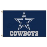 Nfl dallas cowboys logo de banderas de poliéster 3'x5 'para venta personalizada
