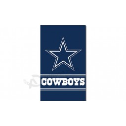 NFL Dallas Cowboys 3'x5' polyester flags vertical for custom sale