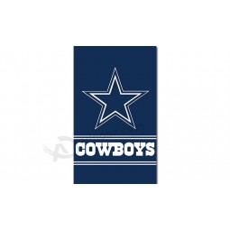 Nfl dallas cowboys 3'x5 'полиэфирные флаги вертикальные для пользовательской продажи