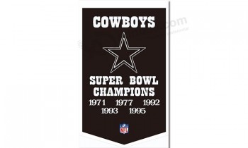 NFL Dallas Cowboys 3'x5' polyester flags pentagon for custom sale