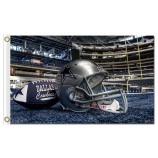 NFL Dallas Cowboys 3'x5' polyester flags real helmet for custom sale