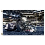 Nfl dallas cowboys 3'x5 'poliestere bandiera casco reale per la vendita personalizzata