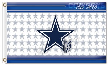 NFL Dallas Cowboys 3'x5' polyester flags 5 for custom sale