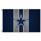 NFL Dallas Cowboys 3'x5' polyester flags vertical lines for custom sale