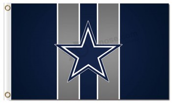 NFL Dallas Cowboys 3'x5' polyester flags vertical lines for custom sale
