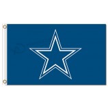 Nfl dallas cowboys 3'x5 'poliéster bandeiras logotipo para venda personalizada